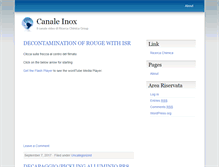 Tablet Screenshot of canaleinox.com